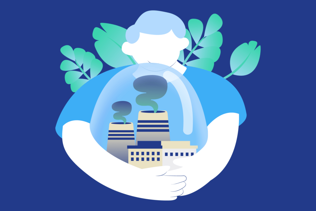 Carbononeutralidad Chile: ilustración sobre reducción de emisiones y protección ambiental