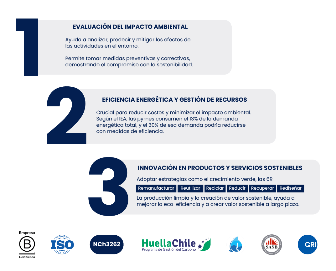 Beneficios sostenibilidad en pymes: gestión de recursos, reducción de costos e innovación en productos