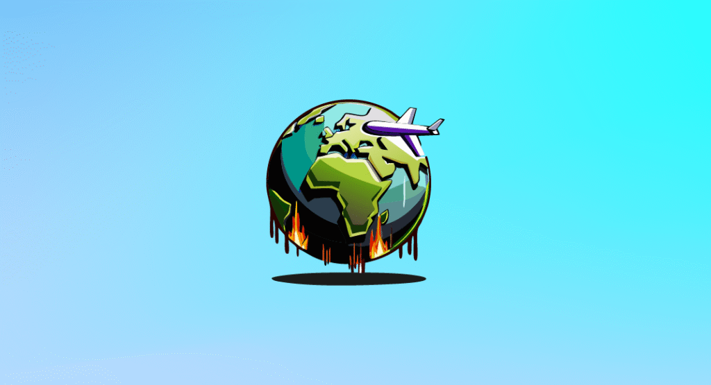 Ilustración del planeta Tierra afectado por incendios y tensiones globales, representando el impacto de los conflictos geopolíticos en el mundo